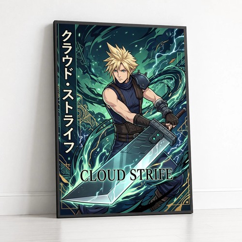Poster final fantasy cloud - final,