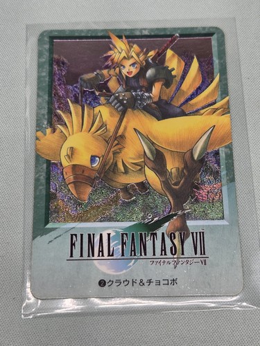 Cloud chocobo carddass - cloud,